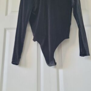 Elegant Dark Green Velvet Bodysuit